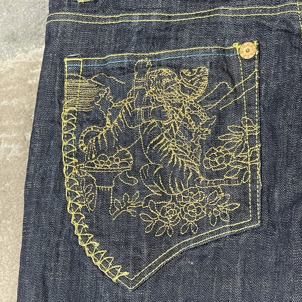 Vintage Karl Kani Jeans Men 36x31 Blue Life Denim Wide Leg Baggy Hip Hop Y2K‎